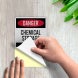 Bilingual Chemical Storage Decal (Reflective)