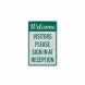 Welcome Visitor Please Sign Decal (Reflective)