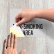 Non-Smoking Area Decal (Reflective)