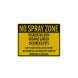 No Spray Zone Residential Area Decal (Reflective)