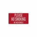Please No Smoking In This Vehicle Decal (Reflective)