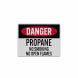 OSHA Propane No Smoking No Open Flames Decal (Reflective)