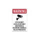 CCTV Surveillance Decal (Non Reflective)