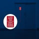 Bilingual Elevator Machine Room Access Through This Door Decal (Reflective)