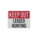Keep Out Leased Hunting Decal (Reflective)