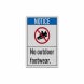 ANSI Notice No Outdoor Footwear Decal (Reflective)