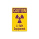 X Ray Equipment Decal (Non Reflective)