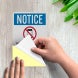 Bilingual Notice Turn Off Your Cell Phones Decal (Reflective)