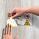 ANSI Warning Magnetic Field Can Be Harmful Decal (Reflective)