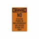 Warning No Cellular Phones Decal (Reflective)
