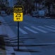 Speed Bump 25 MPH Aluminum Sign (EGR Reflective)