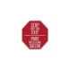 Bilingual Not An Exit Stop Decal (Reflective)