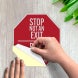 Bilingual Not An Exit Stop Decal (Reflective)