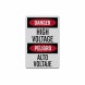 Bilingual OSHA High Voltage Decal (Reflective)