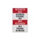 Bilingual Admittance Authorized Employees Decal (EGR Reflective)