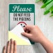 Please Do Not Feed The Pigeons Decal (Reflective)