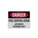 Fire Control Room Authorized Personnel Decal (Reflective)