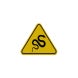 ISO Warning Beware Of Rattlesnakes Decal (Reflective)