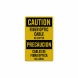 Bilingual OSHA Fiber Optic Cable No Copper Decal (Reflective)