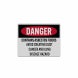 OSHA Asbestos Fibers Decal (Reflective)