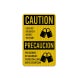 Bilingual OSHA Lock Out Before Start Aluminum Sign (EGR Reflective)