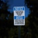 Bilingual Notice Company Not Responsible Aluminum Sign (HIP Reflective)