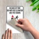 Bilingual Elevator Fire Use Stairs Decal (Non Reflective)