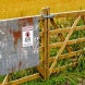 Bilingual Danger Keep Out Decal (Non Reflective)