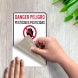 Bilingual Danger Keep Out Decal (Non Reflective)