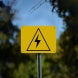 High Voltage Aluminum Sign (Reflective)