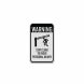Stay Clear To Avoid Injury Aluminum Sign (Diamond Reflective)