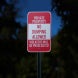 Private Property No Dumping Aluminum Sign (Reflective)