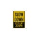Slow Down Speed Limit 5 MPH Aluminum Sign (Reflective)