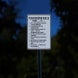 Playground Rules Area Reserved Aluminum Sign (Reflective)