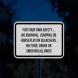 No Running Jumping Or Horseplay Aluminum Sign (Reflective)