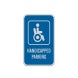 ADA Handicapped Parking Aluminum Sign (Reflective)