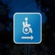Handicap Symbol Aluminum Sign (Reflective)