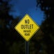Traffic Rules No Outlet Private Road Aluminum Sign (Reflective)