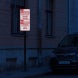 Bilingual Restricted Parking Aluminum Sign (Reflective)