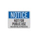 OSHA Notice Dumpster Aluminum Sign (Reflective)