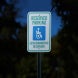 Bilingual Reserved Parking Aluminum Sign (Reflective)