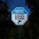 Video Surveillance Octagon Notice Aluminum Sign (Reflective)