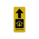 Shelter In Place With Ahead Arrow Aluminum Sign (Reflective)