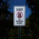 No Backpacks Allowed Aluminum Sign (Reflective)