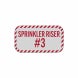 Sprinkler Riser Aluminum Sign (Reflective)