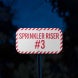 Sprinkler Riser Aluminum Sign (Reflective)