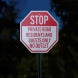 No Outlet Private Road Residents & Guests Only Aluminum Sign (Reflective)