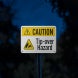 ANSI Caution Tip Over Hazard Aluminum Sign (Reflective)
