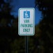 Handicap Van Parking Aluminum Sign (Reflective)