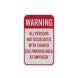 Persons Not Associated With Church Use Parking Aluminum Sign (Reflective)
